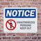 Signmission Unauthorized Persons Keep Out OSHA Notice Sign, Plastic, 14in W x 10in L, 2PK OS-2PACK-NS-P-1014-L-16776 - alternate 7